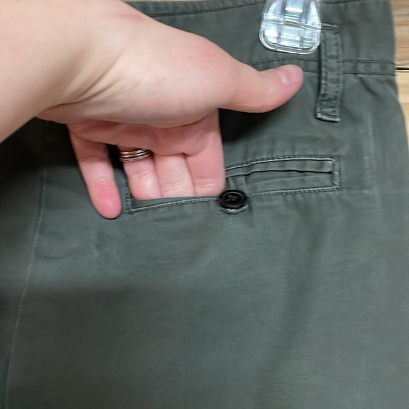 Lands’ End Canvas 1963 size 0 gray pleated mid-rise straight legged chino pants - Picture 10 of 12